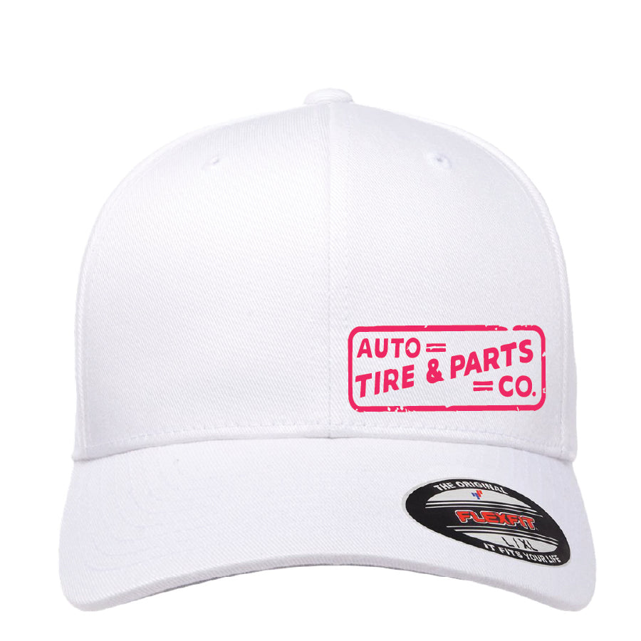 White Flex Fit Hat
